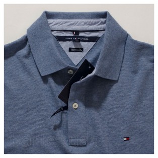 TOMMY HILFIGER NIEBIESKA MESKA KOSZULKA POLO